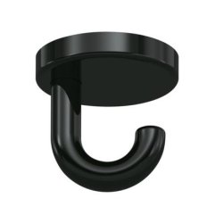 HEWI Haken Unterkopfhaken tiefschwarz 40 mm lang Rosette 40 mm 477.90.040-90 Handtuchhaken schwarz