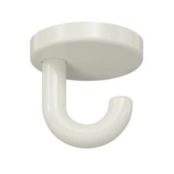 HEWI Haken Unterkopfhaken reinweiss 40 mm lang Rosette 40 mm 477.90.040-99 Handtuchhaken weiss