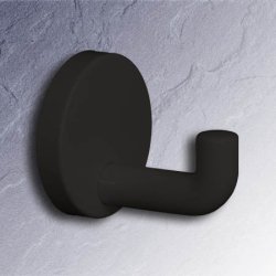 HEWI Haken Einzelhaken anthrazitgrau 65 mm lang Rosette 60 mm 477.90.045-92 Wandhaken Handtuchhaken