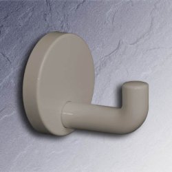 HEWI Haken Einzelhaken lichtgrau 65 mm lang Rosette 60 mm 477.90.045-97 Wandhaken Handtuchhaken