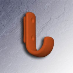 HEWI Haken Garderobenhaken orange H�he 75 mm ohne Distanzst�ck 477.90.060-24