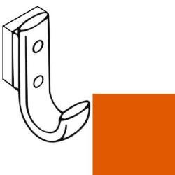 HEWI Haken Garderobenhaken orange H�he 75 mm mit Distanzst�ck 477.90.061-24