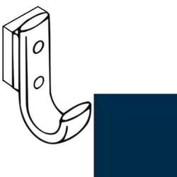HEWI Haken Garderobenhaken stahl-blau H�he 75 mm mit Distanzst�ck 477.90.061-50