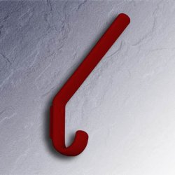 HEWI Haken Garderobenhaken rubin-rot H�he 165 mm o. Distanzst. o. Kugel 477.90.070-33