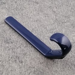 HEWI Haken Garderobenhaken stahl-blau H�he 165 mm o. Distanzst. o. Kugel 477.90.070-50