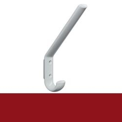 HEWI Haken Garderobenhaken rubin-rot H�he 165 mm mit Distanzst. o. Kugel 477.90.070-33