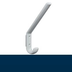 HEWI Haken Garderobenhaken stahl-blau H�he 165 mm mit Distanzst. o. Kugel 477.90.070-50