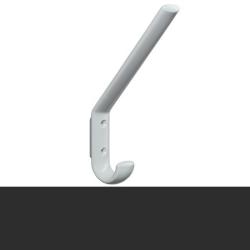 HEWI Haken Garderobenhaken anthrazit-grau H�he 165 mm mit Distanzst. o. Kugel 477.90.070-92