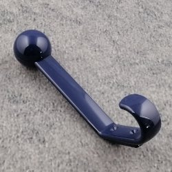 HEWI Haken Garderobenhaken stahl-blau H�he 174 mm o. Distanzst. mit Kugel 477.90.080-50