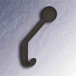 HEWI Haken Garderobenhaken anthrazit-grau H�he 174 mm o. Distanzst. mit Kugel 477.90.080-92