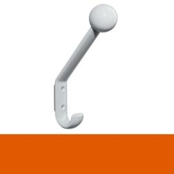 HEWI Haken Garderobenhaken orange H�he 174 mm mit Distanzst. mit Kugel 477.90.081-24