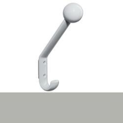 HEWI Haken Garderobenhaken fels-grau H�he 174 mm mit Distanzst. mit Kugel 477.90.081-95