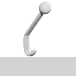 HEWI Haken Garderobenhaken licht-grau H�he 174 mm mit Distanzst. mit Kugel 477.90.081-97