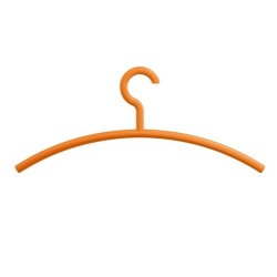 HEWI Kleiderb�gel B�gel 450 mm orange ohne Steg mit drehbarem Haken 570.3-24