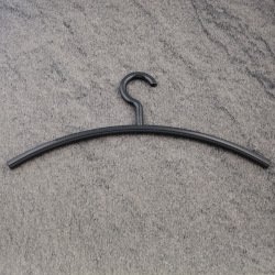 HEWI Kleiderb�gel B�gel 450 mm anthrazit-grau ohne Steg mit drehbarem Haken 570.3-92
