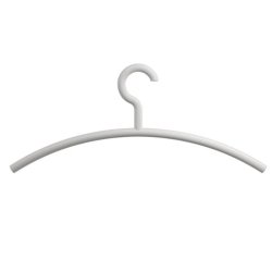 HEWI Kleiderb�gel B�gel 450 mm licht-grau ohne Steg mit drehbarem Haken 570.3-97