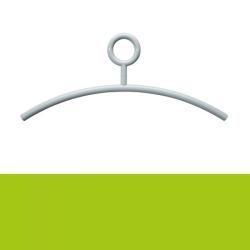 HEWI Kleiderb�gel B�gel 450 mm apfel-gr�n ohne Steg mit drehbarer �se 570.4-74
