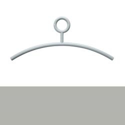 HEWI Kleiderb�gel B�gel 450 mm fels-grau ohne Steg mit drehbarer �se 570.4-95