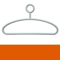 HEWI Kleiderb�gel B�gel 440 mm orange mit Steg mit drehbarer �se 571.4-24 Hosenb�gel