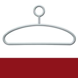HEWI Kleiderb�gel B�gel 440 mm rubin-rot mit Steg mit drehbarer �se 571.4-33 Hosenb�gel