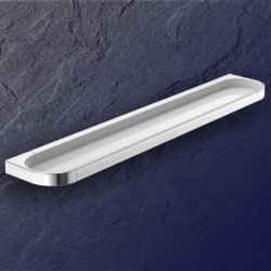 HEWI Bad-Ablage chrom 600 mm mit Kunststoffplatte weiss 800.03.10041 System 800