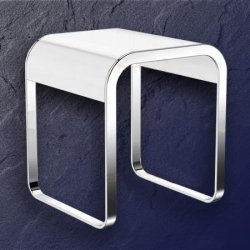 HEWI Hocker Badhocker chrom / weiss 800.51.30041 System 800