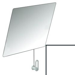 HEWI Kippspiegel mit Seil 600 x 540 mm rein-weiss 801.01.100-99 Serie 801
