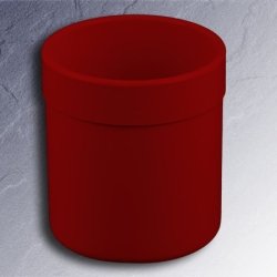 HEWI Becher Polyamidbecher rubin-rot flachbodig 801.04.020-33 Serie 801 f�r Halter 801.00.100