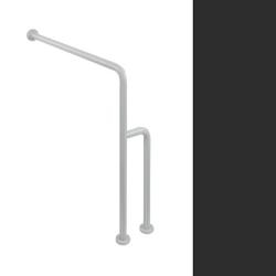 HEWI Reha Bodenst�tzgriff Wandst�tzgriff anthrazit-grau 850 x 834 mm 801.22.400-92 Serie 801