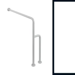 HEWI Reha Bodenst&uuml;tzgriff Wandst&uuml;tzgriff rein-weiss 850 x 834 mm 801.22.400-99 Serie 801