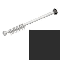 HEWI Duschvorhangstange gerade 1000 mm anthrazit-grau Vorhangstange 801.34.400-92 Serie 801