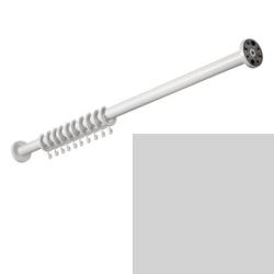 HEWI Duschvorhangstange gerade 1000 mm licht-grau Vorhangstange 801.34.400-97 Serie 801