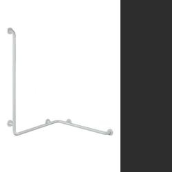 HEWI Reha Duschhandlauf 900 / 762 / 762 mm anthrazit-grau 801.35.200-92 Wannenhandlauf Serie 801