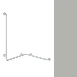HEWI Reha Duschhandlauf 900 / 762 / 762 mm fels-grau 801.35.200-95 Wannenhandlauf Serie 801