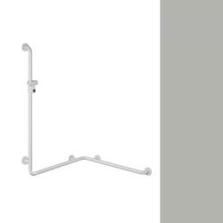 HEWI Reha Duschhandlauf 762 / 762 mm fels-grau mit Brausestange 801.35.210-95 Serie 801