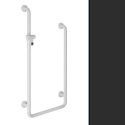 HEWI Reha Duschhandlauf 467 / 1100 mm anthrazit-grau 801.35.500-92 U-Form Wannenhandlauf Serie 801