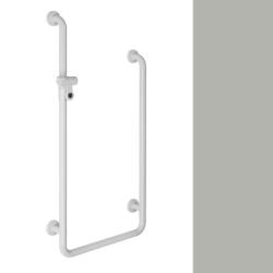 HEWI Reha Duschhandlauf 467 / 1100 mm fels-grau 801.35.500-95 U-Form Wannenhandlauf Serie 801