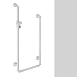 HEWI Reha Duschhandlauf 467 / 1100 mm licht-grau 801.35.500-97 U-Form Wannenhandlauf Serie 801