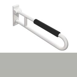 HEWI Reha St�tzklappgriff 700 mm fels-grau drehbar mit Armpolster 801.50.111-95 Serie 801