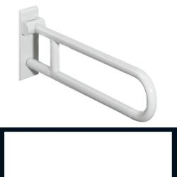 HEWI Reha St�tzklappgriff 900 mm rein-weiss drehbar ohne Armpolster 801.50.130-99 Serie 801