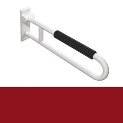 HEWI Reha St�tzklappgriff 600 mm rubin-rot mit Armpolster 801.50.201-33 Serie 801