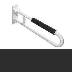 HEWI Reha St�tzklappgriff 600 mm anthrazit-grau mit Armpolster 801.50.201-92 Serie 801