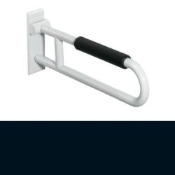 HEWI Reha St�tzklappgriff 900 mm tief-schwarz mit Armpolster 801.50.231-90 Serie 801