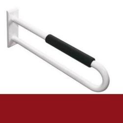 HEWI Reha Wandst�tzgriff 600 mm rubin-rot mit Armpolster 801.50.301-33 Serie 801