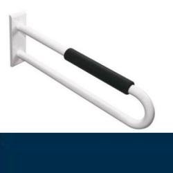 HEWI Reha Wandst�tzgriff 850 mm stahl-blau mit Armpolster 801.50.321-50 Serie 801