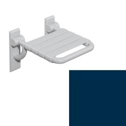 HEWI Duschsitz Klappsitz klein stahl-blau Barrierefrei 801.51.200-50 Duschklappsitz Serie 801