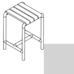HEWI Duschhocker Hocker Badhocker licht-grau Duschsitz Barrierefrei 801.51.300-97 Serie 801
