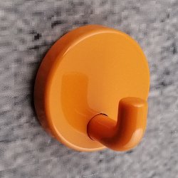 HEWI Haken Einzelhaken orange 30 mm lang Rosette 40 mm 801.90.010-24 Wandhaken Handtuchhaken