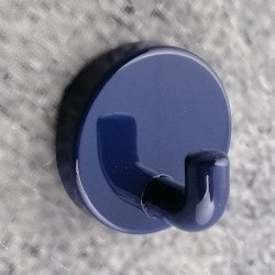 HEWI Haken Einzelhaken stahl-blau 30 mm lang Rosette 40 mm 801.90.010-50 Wandhaken Handtuchhaken