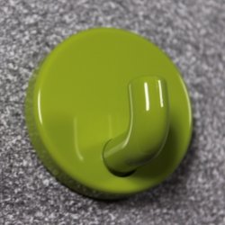 HEWI Haken Einzelhaken apfel-gr�n 30 mm lang Rosette 40 mm 801.90.010-74 Wandhaken Handtuchhaken